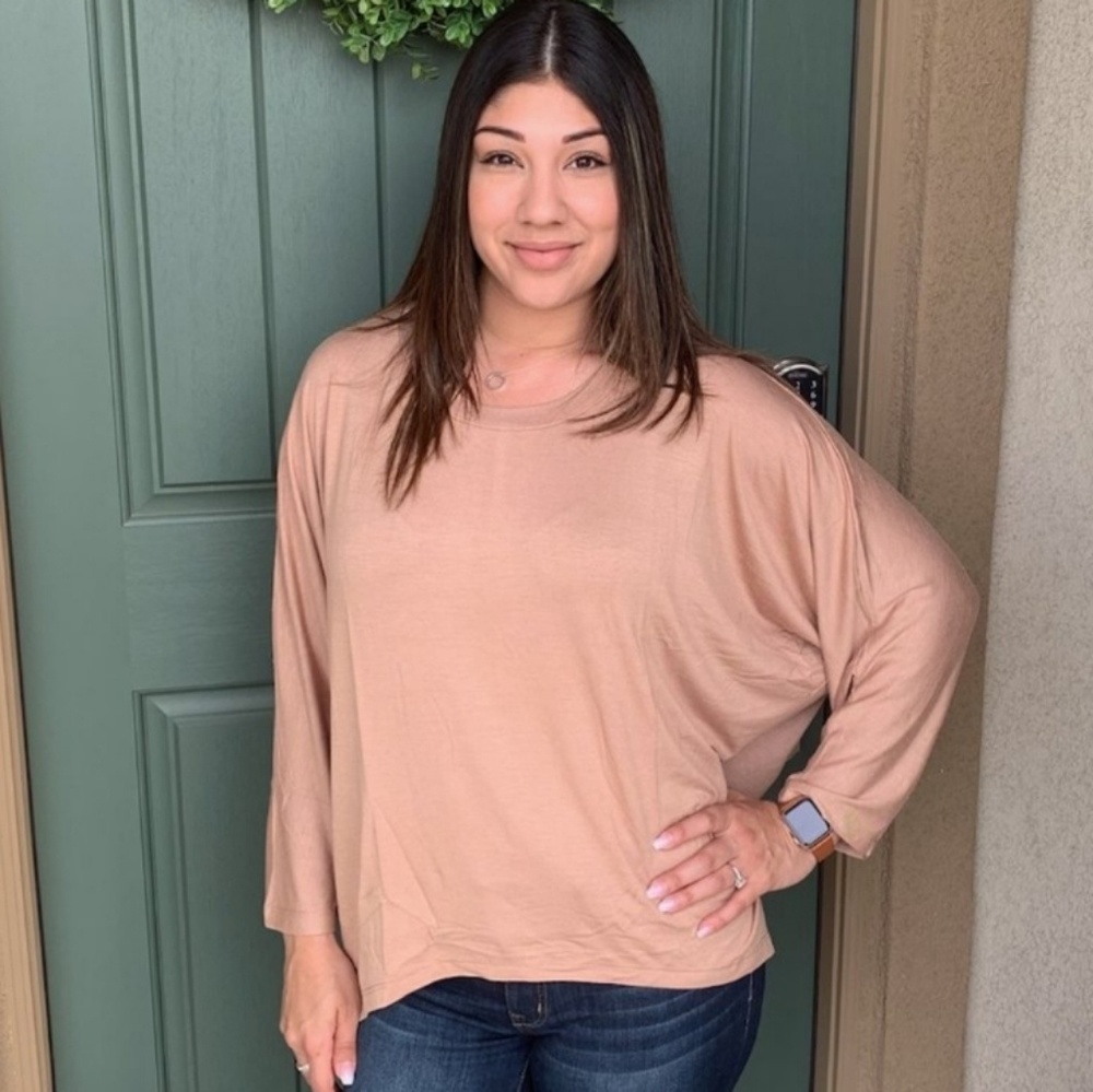 Dolman sleeve top